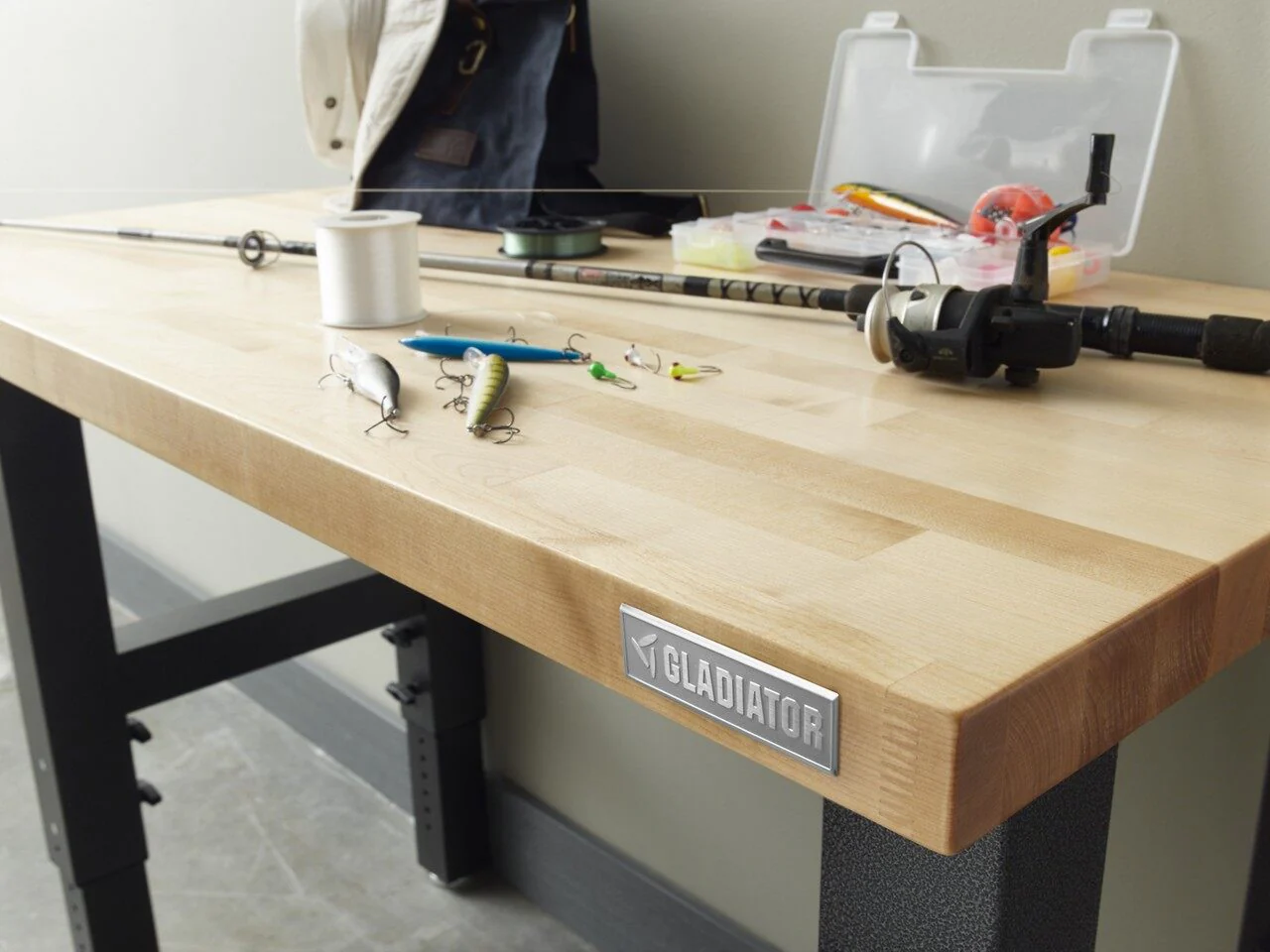 4' Adjustable Height Hardwood Workbench