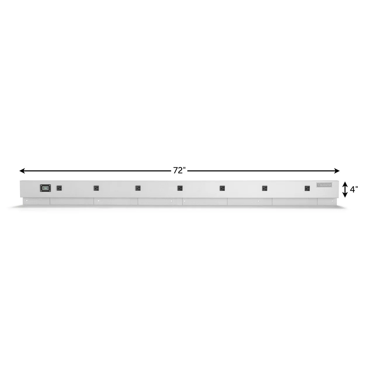 6' Wide 9-Outlet Workbench Powerstrip