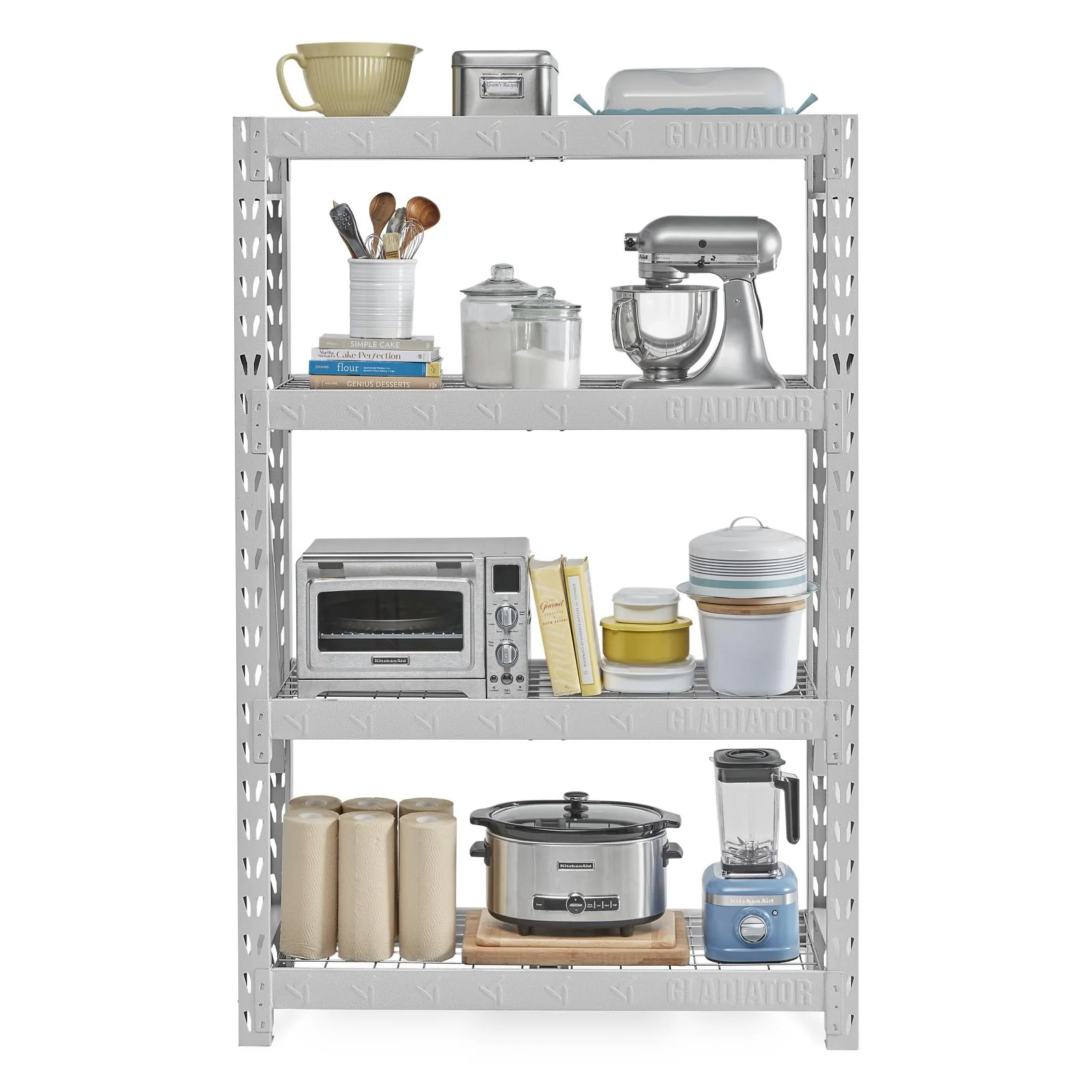 48" Wide Heavy Duty Rack with Four 18" Deep Shelves
