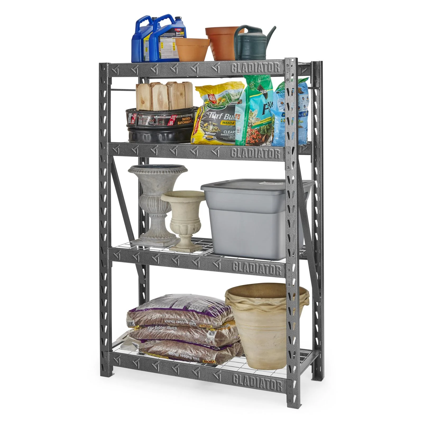 48" Wide Heavy Duty Rack with Four 18" Deep Shelves