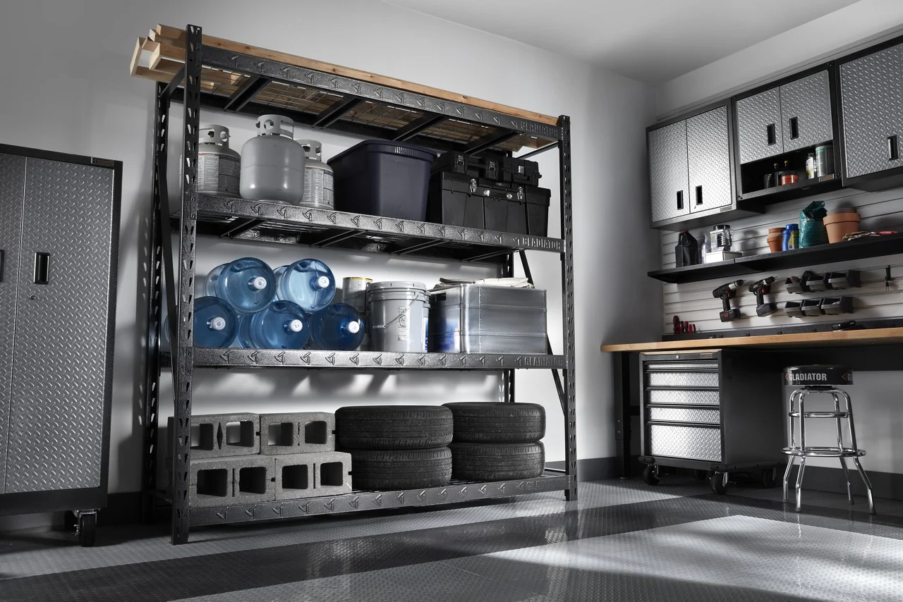 90" x 90" Heavy Duty Mega Rack with Four Adjustable Shelves