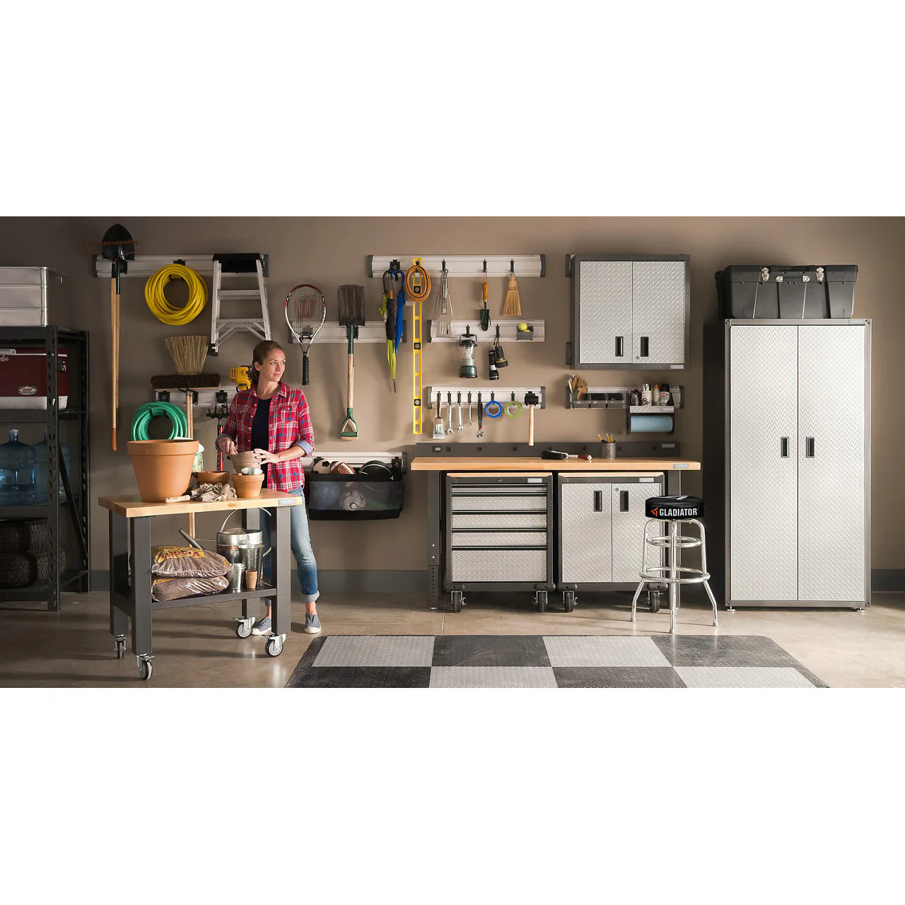 3' Wide Mobile Workstation