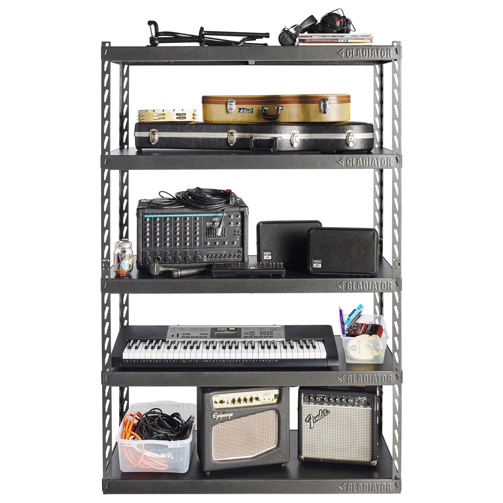 188-48-wide-ez-connect-rack-with-five-18-deep-shelves-3.jpg 48" Wide EZ Connect Rack with Five 18" Deep Shelves
