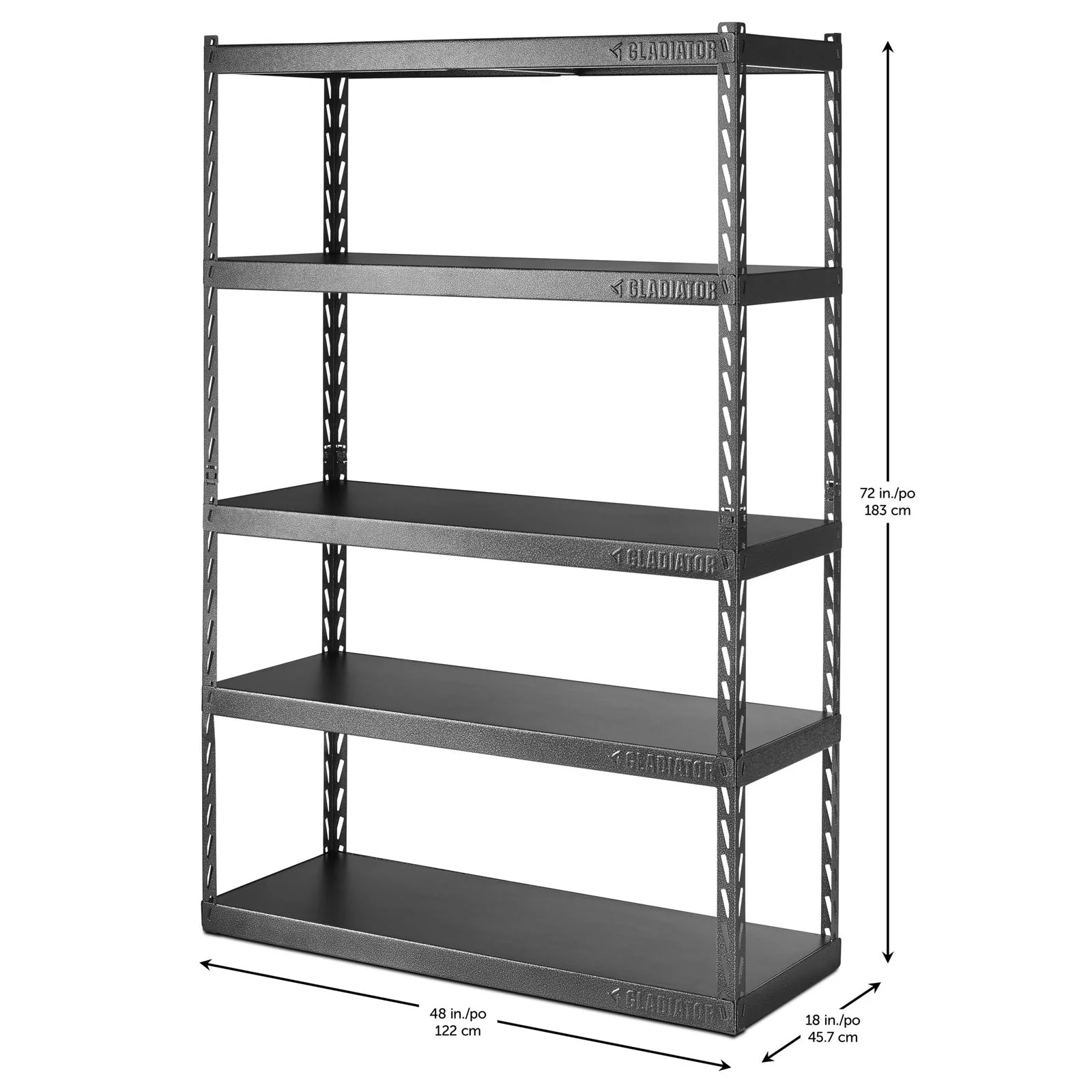 188-48-wide-ez-connect-rack-with-five-18-deep-shelves-4.webp 48" Wide EZ Connect Rack with Five 18" Deep Shelves