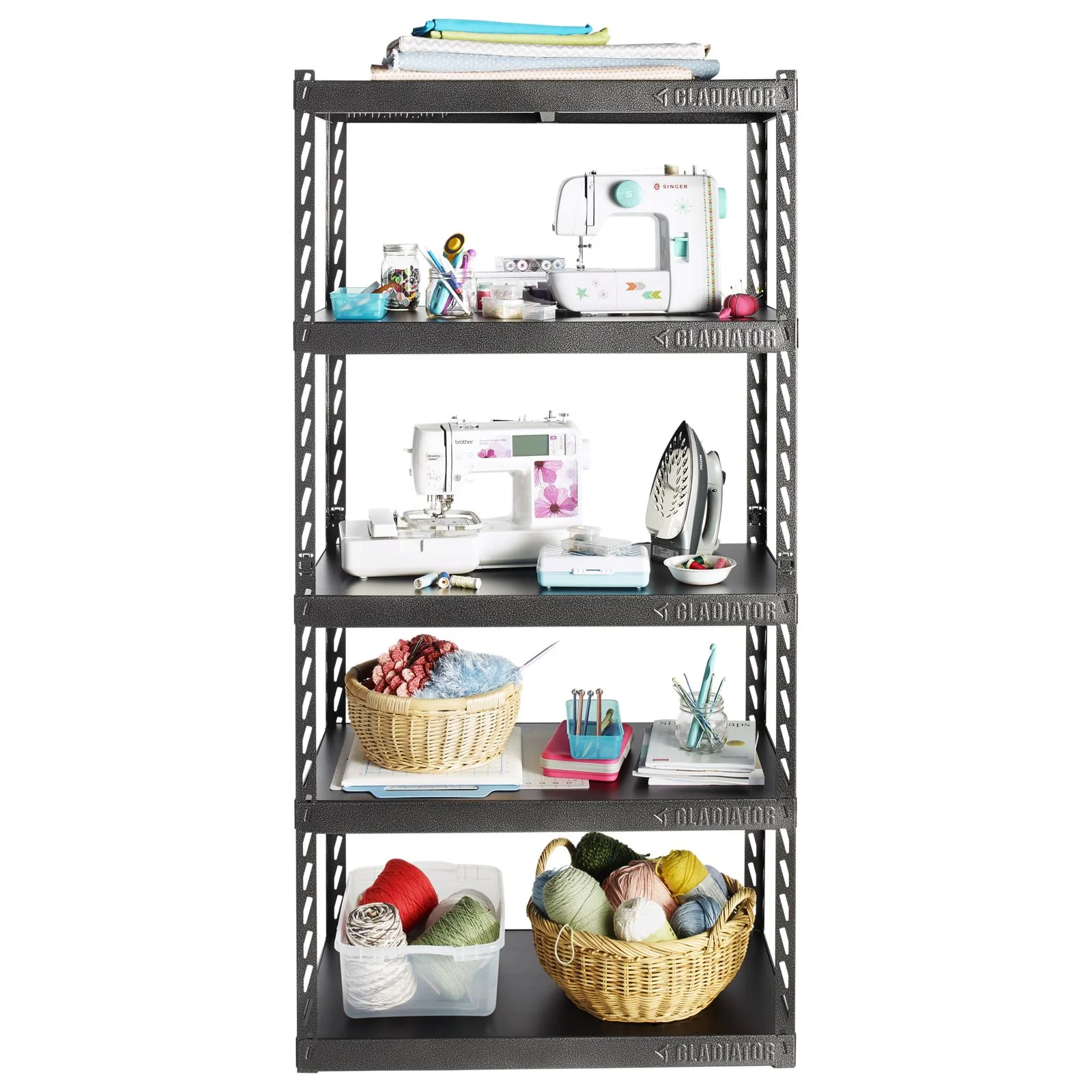 36" Wide EZ Connect Rack with Five 18" Deep Shelves