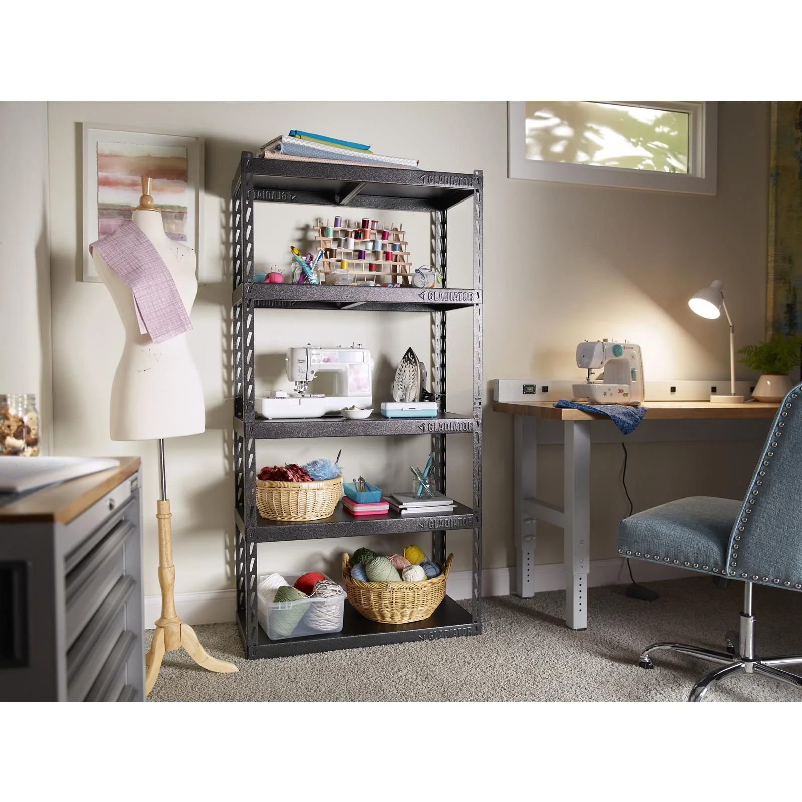 36" Wide EZ Connect Rack with Five 18" Deep Shelves