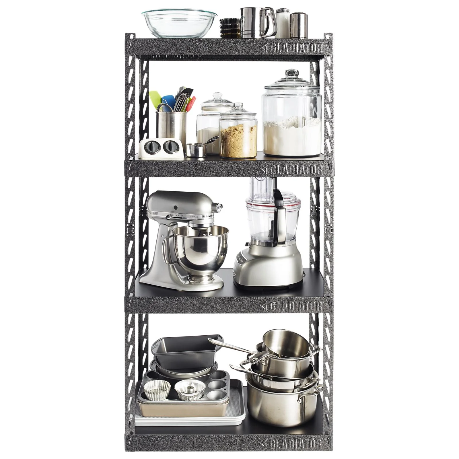 30" Wide EZ Connect Rack with Four 15" Deep Shelves