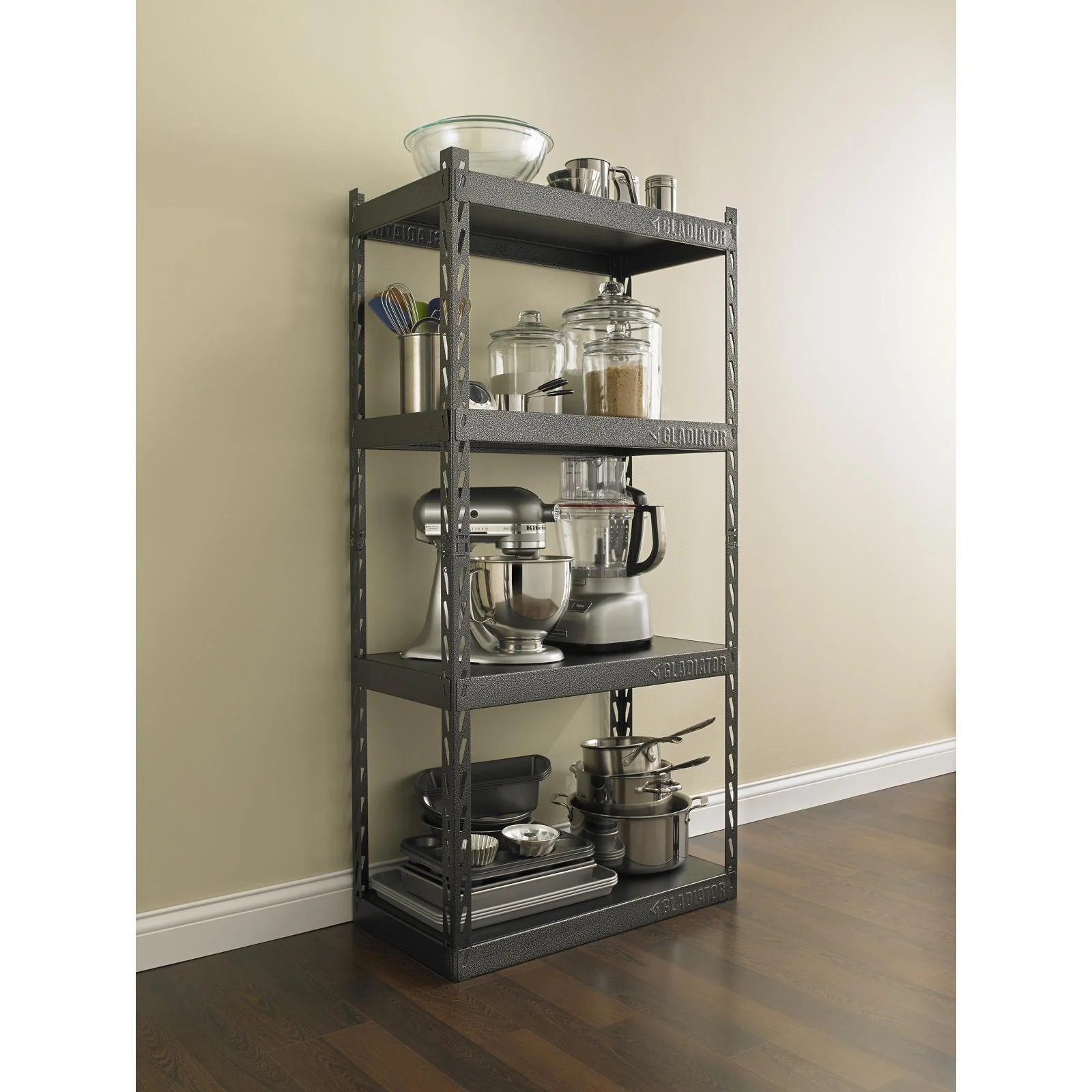 30" Wide EZ Connect Rack with Four 15" Deep Shelves