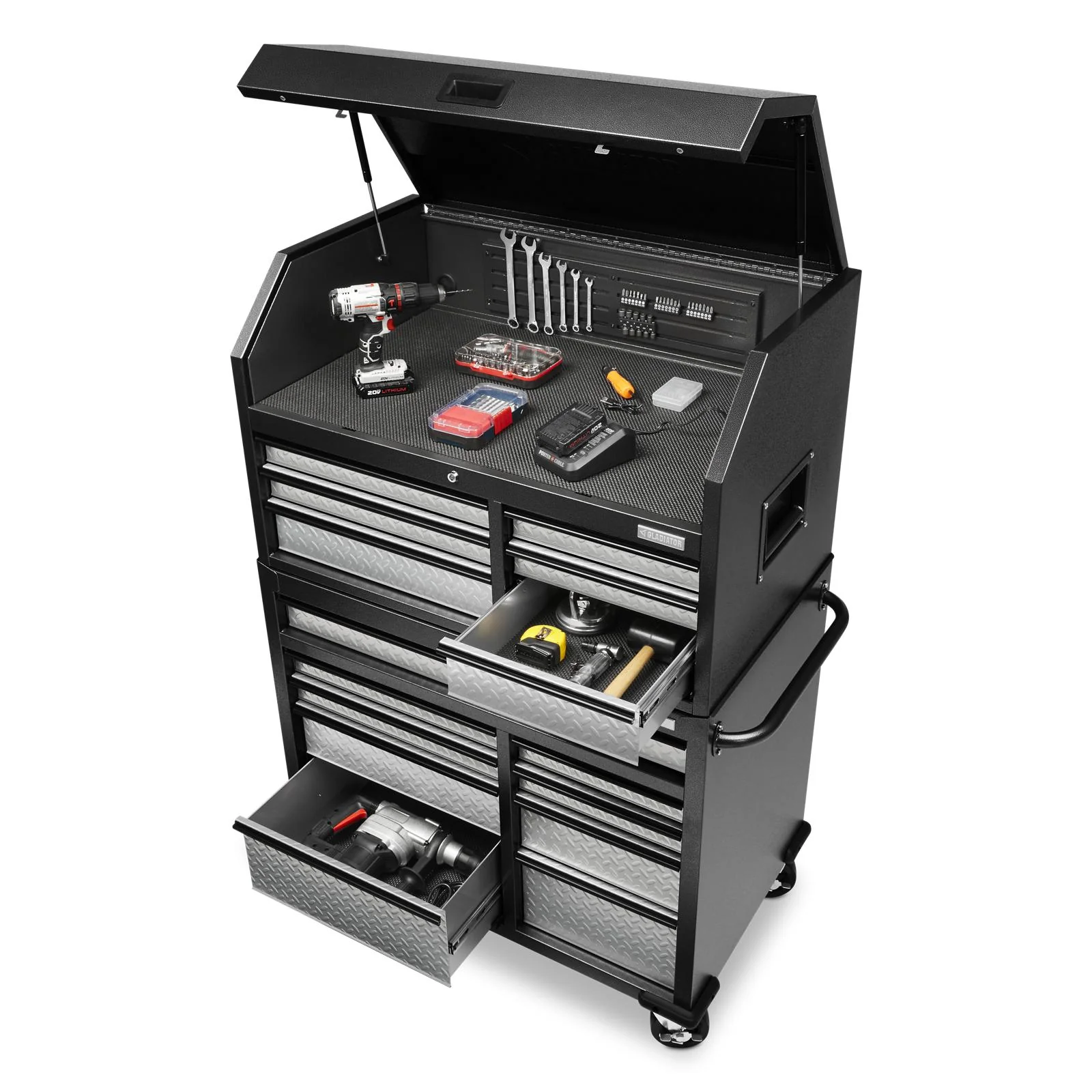 Premier 41 inch 15-drawer Mobile Tool Chest Combo