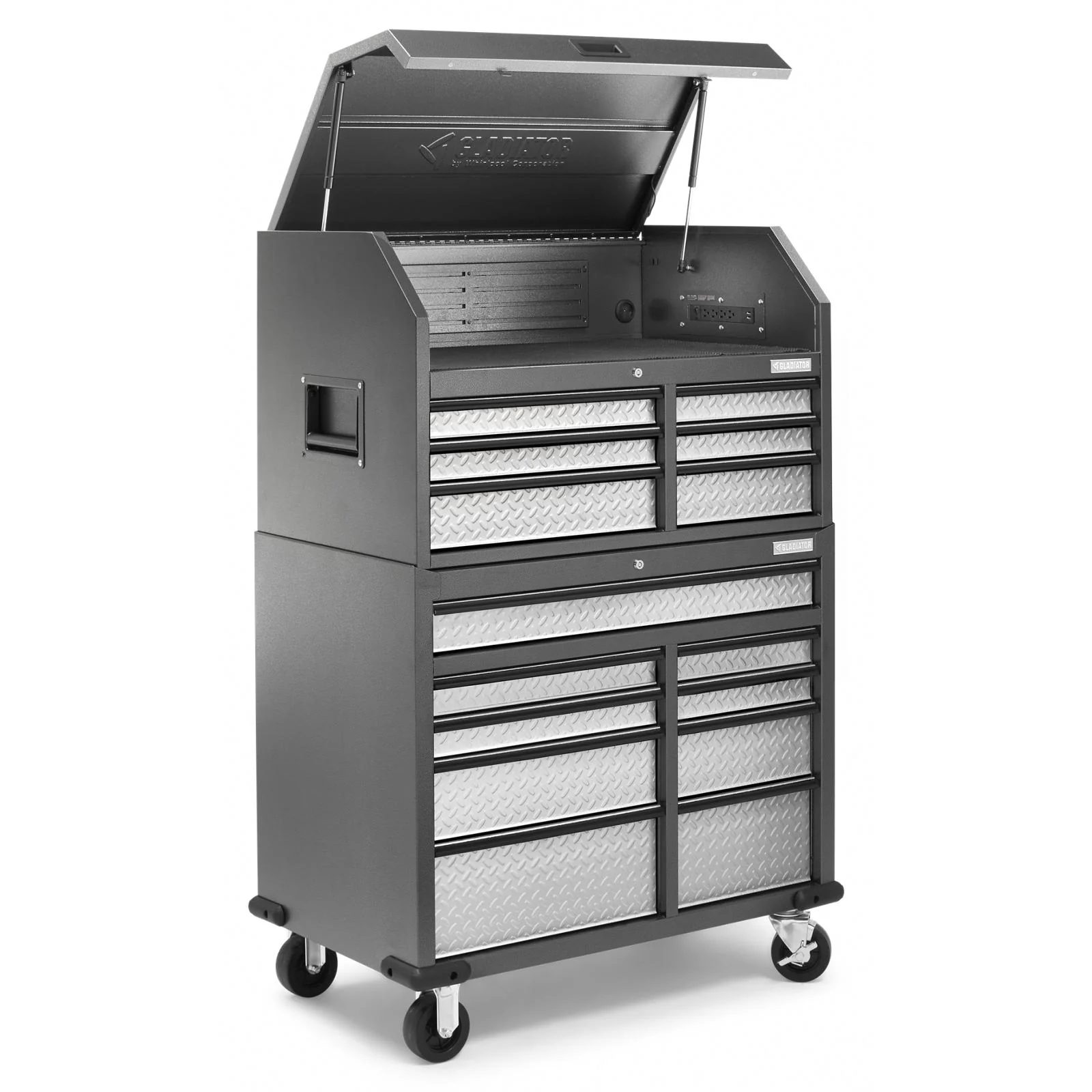Premier 41 inch 15-drawer Mobile Tool Chest Combo