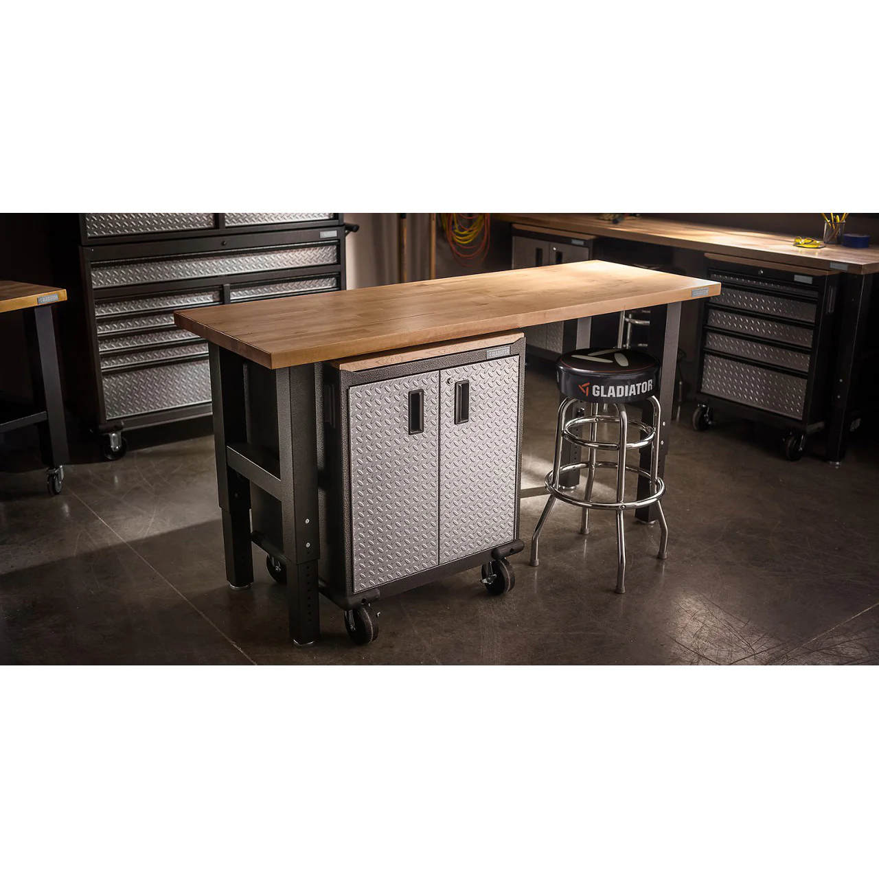6' Adjustable Height Hardwood Workbench
