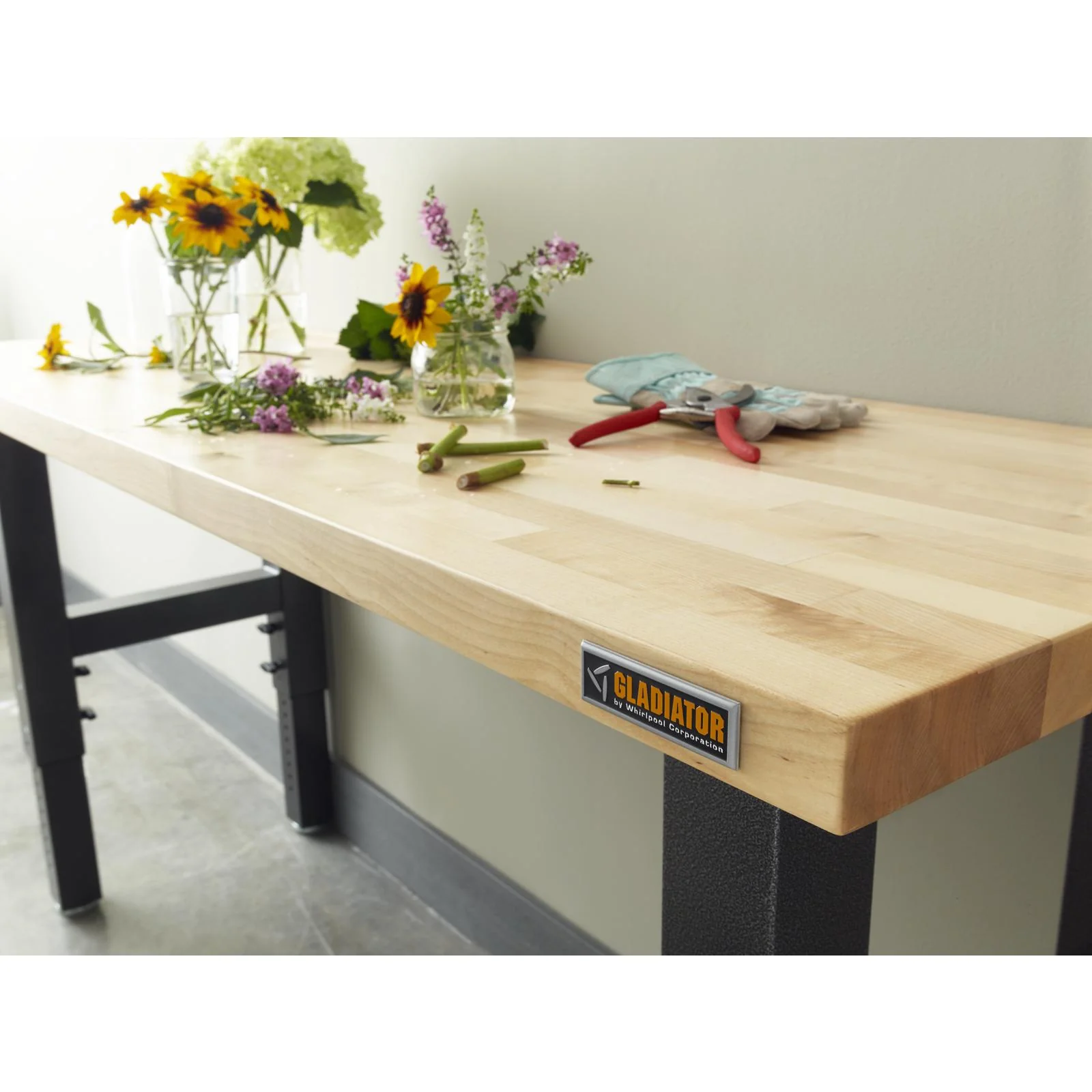 6' Adjustable Height Hardwood Workbench
