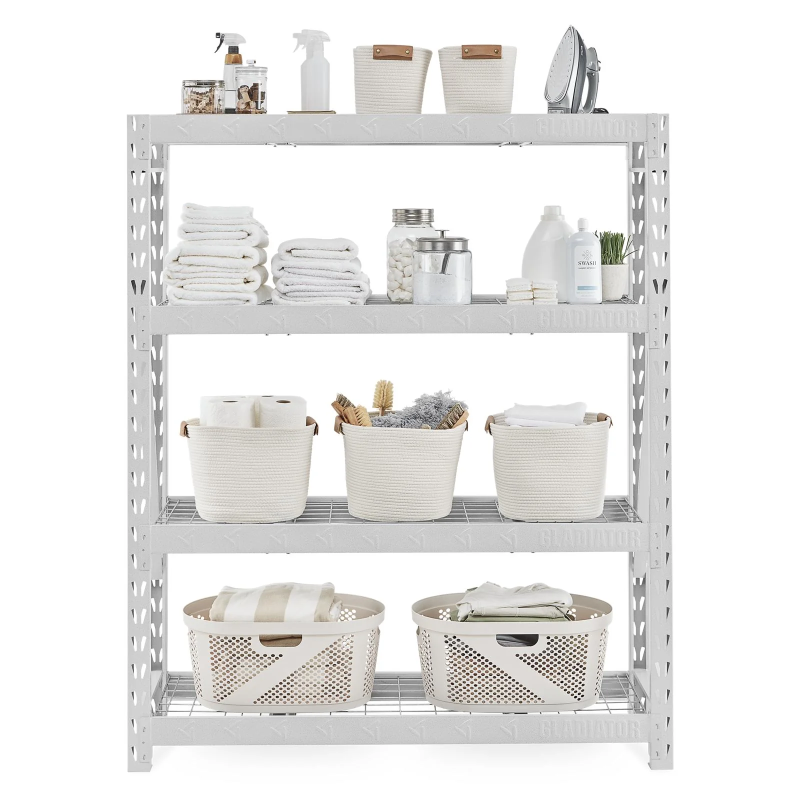 60" Wide Heavy Duty Rack with Four 18" Deep Shelves