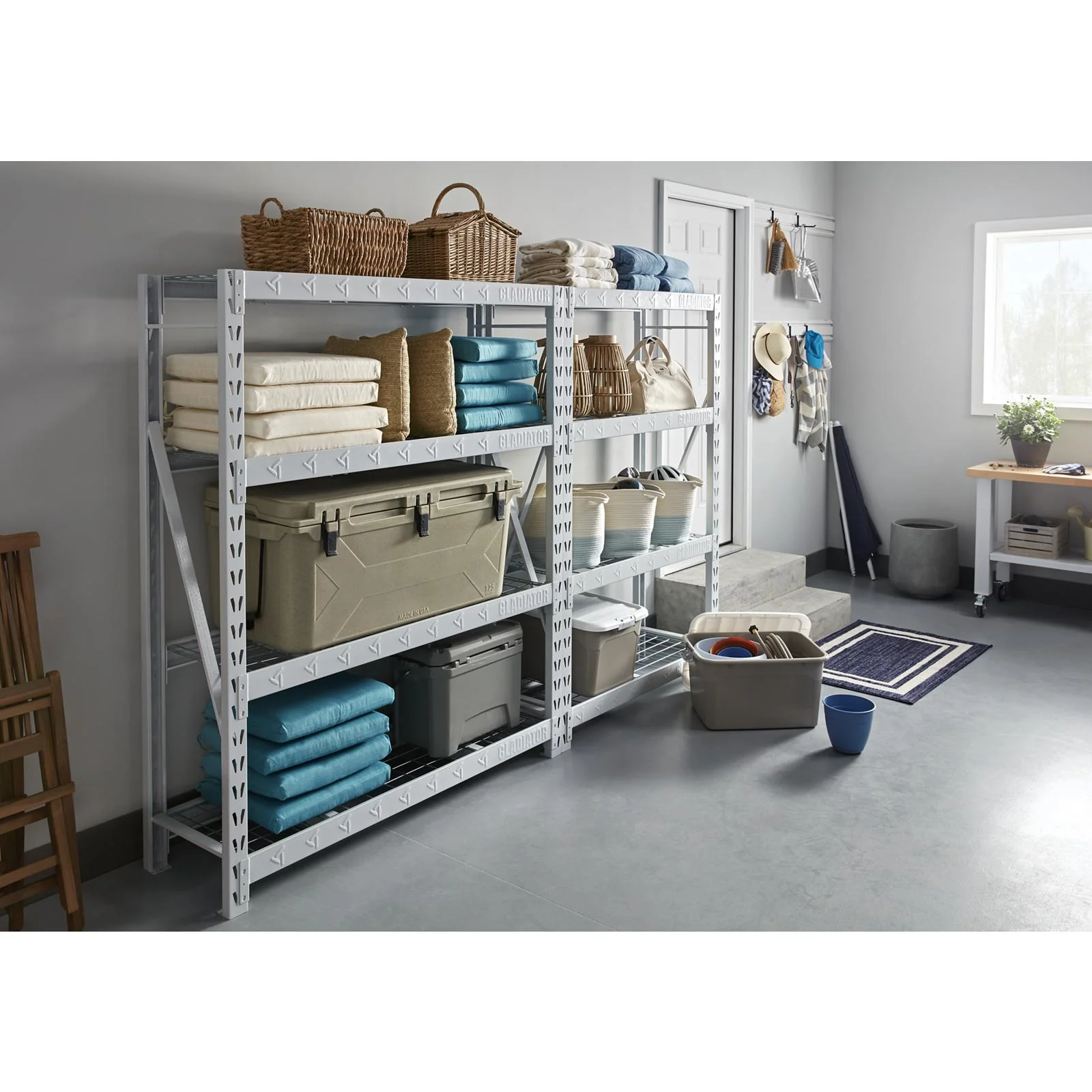 60" Wide Heavy Duty Rack with Four 18" Deep Shelves