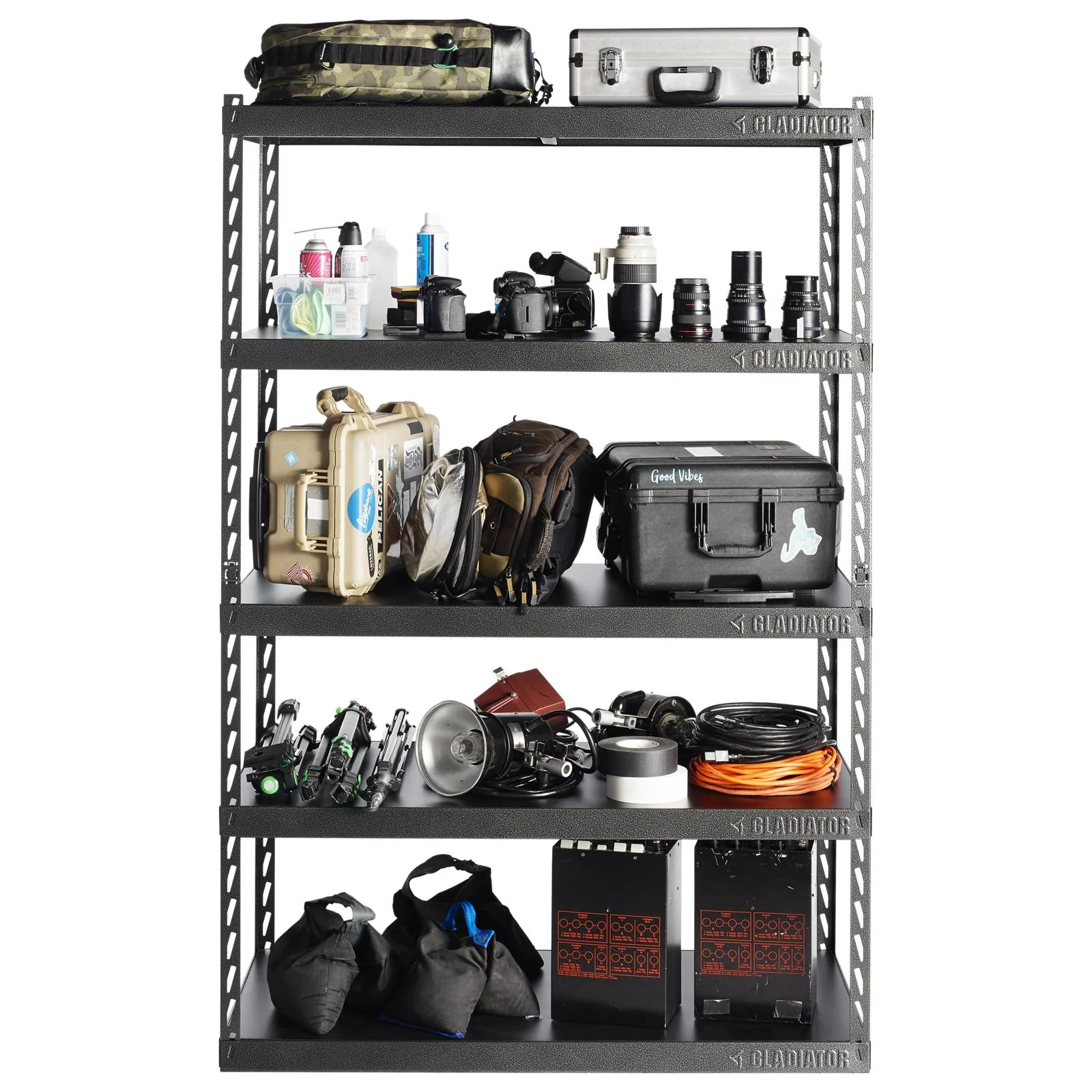 48" Wide EZ Connect Rack with Five 24" Deep Shelves